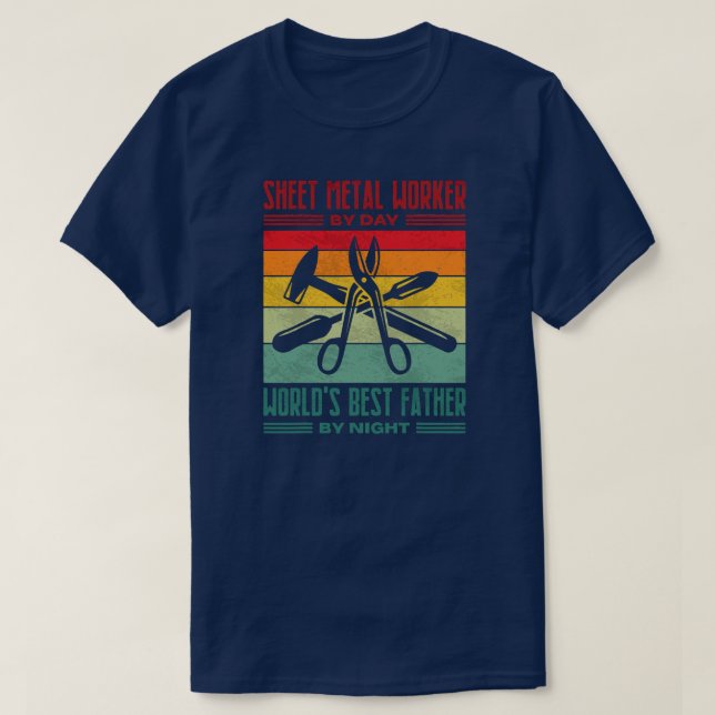 Camiseta Mejor hoja de hojas de hojas Metalizado de padre M (Diseño del anverso)
