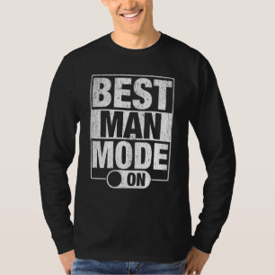 Camiseta Mejor hombre Boda Groomsmen Gracioso soltero P
