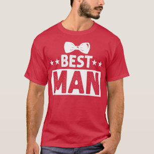 Camiseta Mejor hombre Boda Groomsmen Gracioso soltero P
