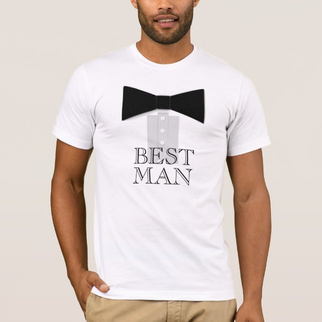 Camiseta Mejor Hombre Bow Tie (Anverso)