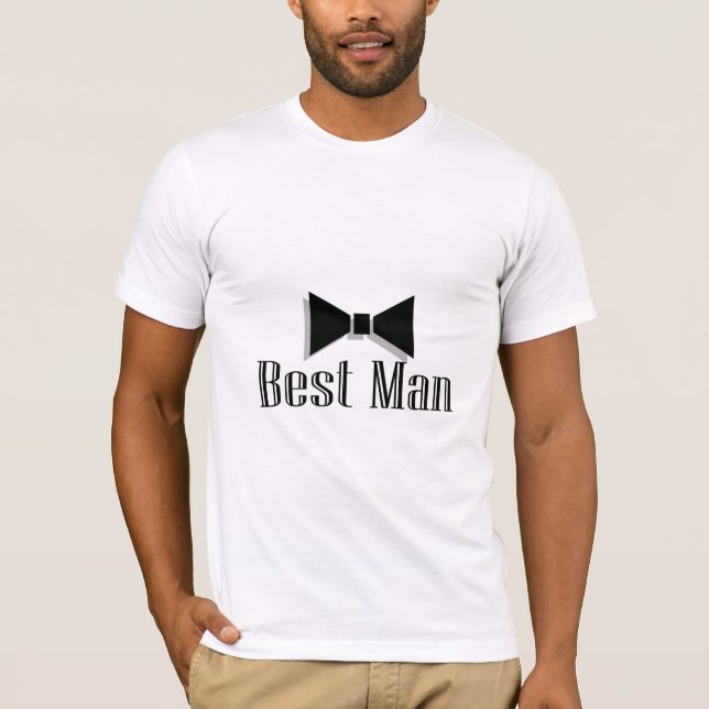 Camiseta Mejor Hombre (Bow Tie 2) (Anverso)