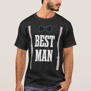 Camiseta Mejor Hombre Bridesman Despedida de Soltero Boda N