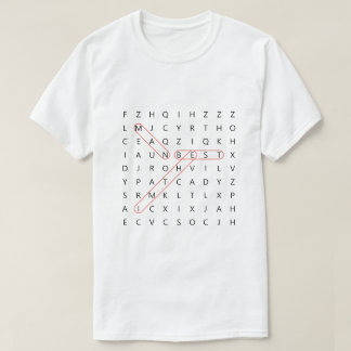 Camiseta Mejor Hombre Divertido Boda de Búsqueda de Palabra