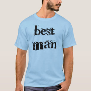 Camiseta Mejor hombre negro texto