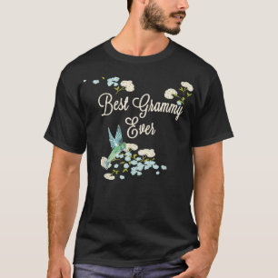 Camiseta Mejor Hummingbird Floral T Da de Madre