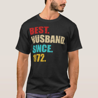 Camiseta Mejor humor desde 1972 para 50 años de boda dorado