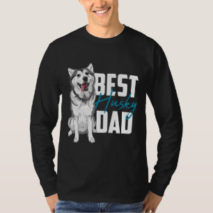 Camiseta Mejor Husky Husky Dad Black Siberian
