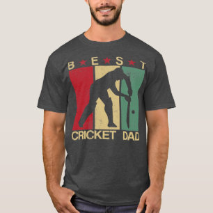 Camiseta Mejor idea de regalo de regalo de Cricket Dad