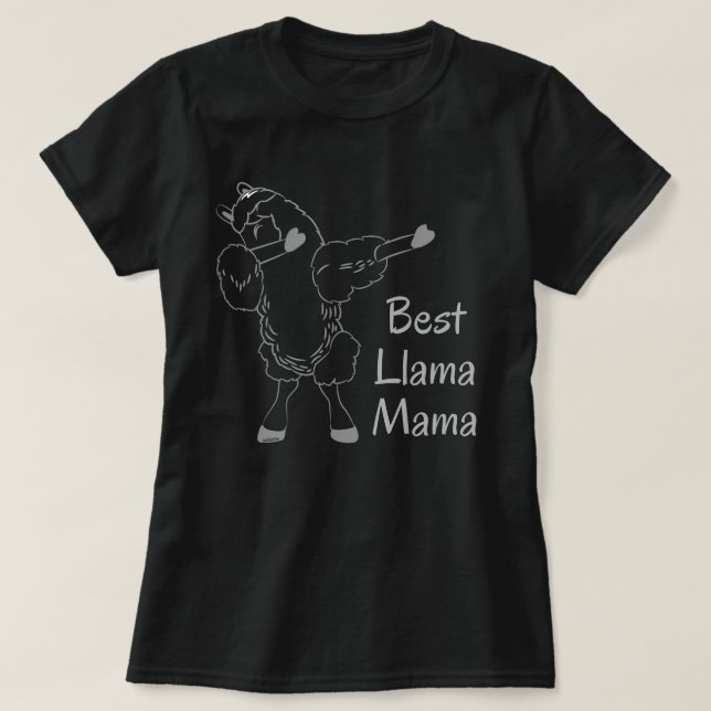 Camiseta MEJOR idea de regalo del día de la madre de LLAMA  (Diseño del anverso)