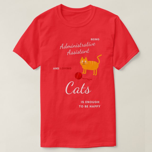 Camiseta Mejor idea de regalo divertida para auxiliar admin (Diseño del anverso)