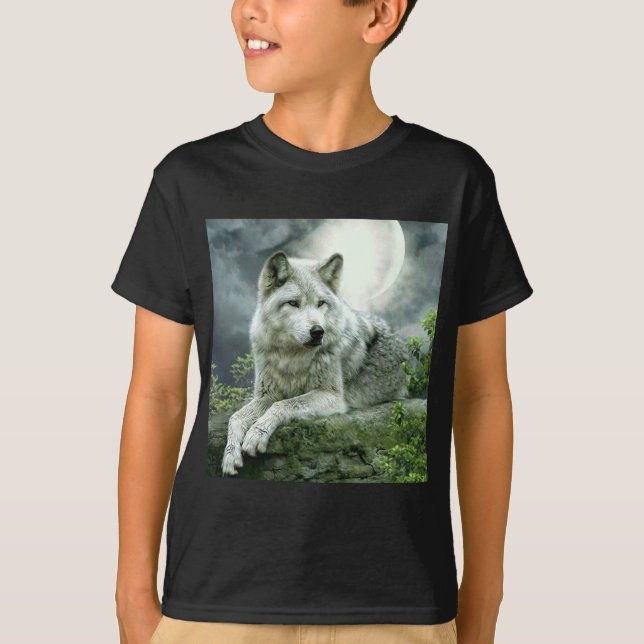 Camiseta Mejor Ilustracion de arte imaginativo de Wolf Pai (Anverso)