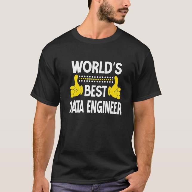 Camiseta Mejor Ingeniero de Datos en el Mundo Ingeniero de  (Anverso)