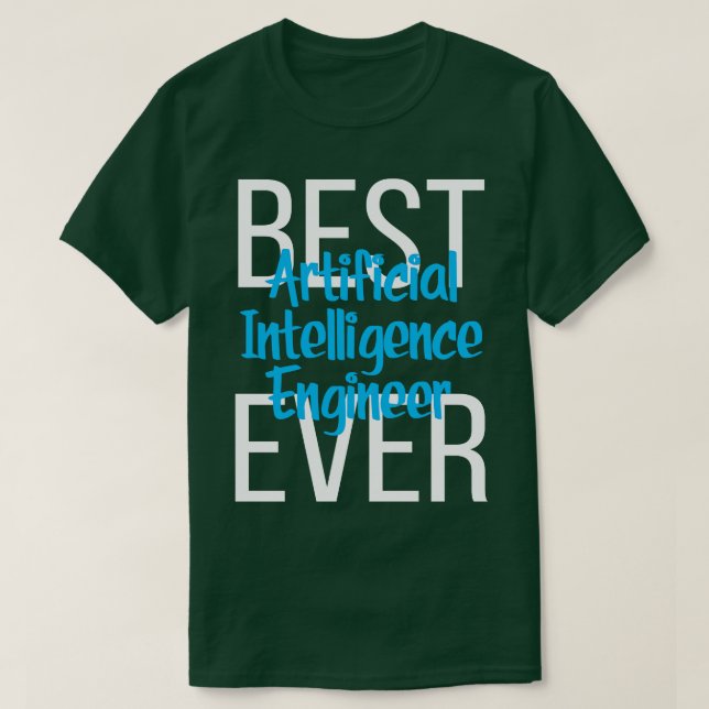 Camiseta Mejor Ingeniero de Inteligencia Artificial 2 (Diseño del anverso)