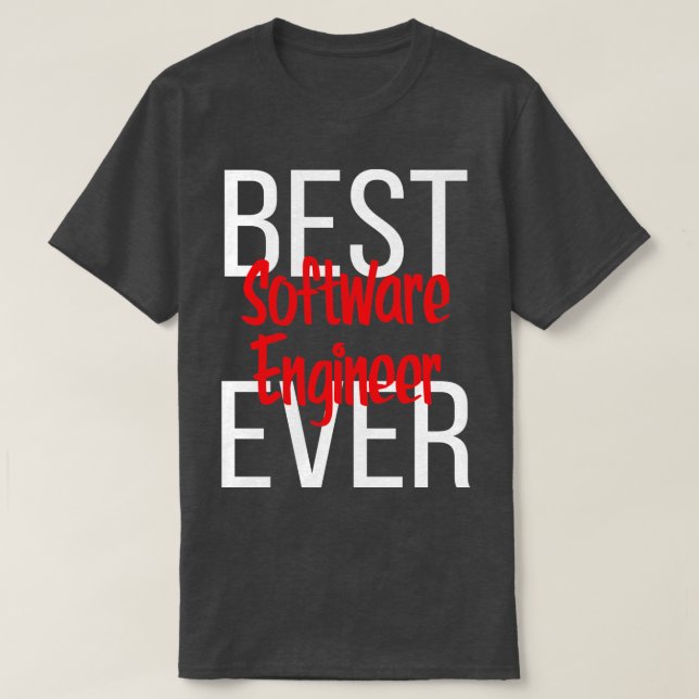 Camiseta Mejor Ingeniero de Software de la Historia 2 (Diseño del anverso)