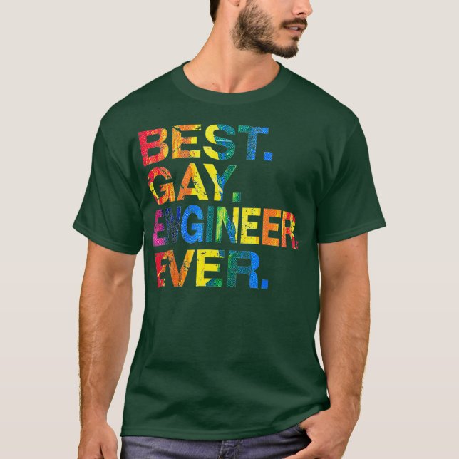 Camiseta Mejor ingeniero gay que nunca fue cómico en iguald (Anverso)