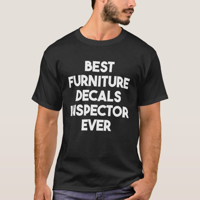 Camiseta Mejor Inspector de Decretos de Mobiliario (Anverso)