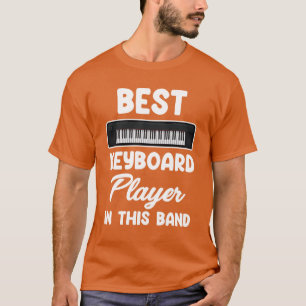 Camiseta Mejor intérprete de teclado en su banda Waltz frie
