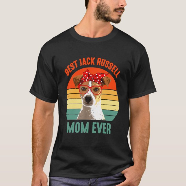 Camiseta Mejor Jack Russell Terier Mamá. (Anverso)