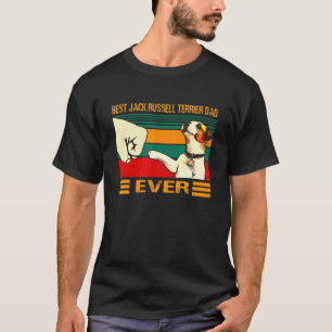 Camiseta Mejor Jack Russell Terrier Dad Retro Vintage F