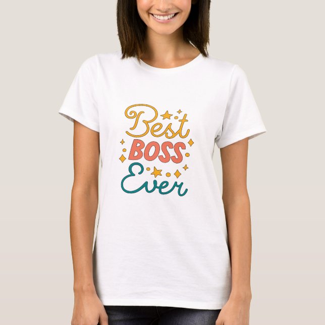 Camiseta Mejor Jefe de la Historia - Señora Jefe (Anverso)