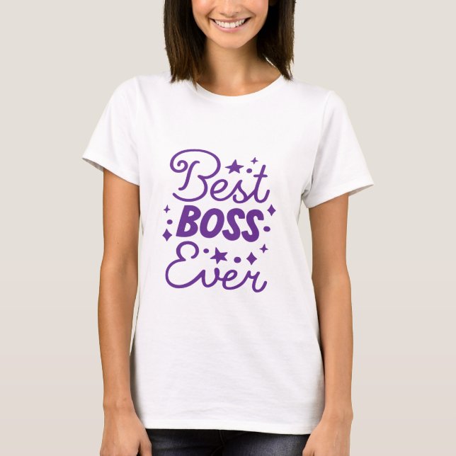 Camiseta Mejor Jefe de Todos los Tiempos - Jefa Señora (Anverso)