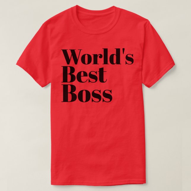 Camiseta Mejor Jefe del Mundo (Diseño del anverso)