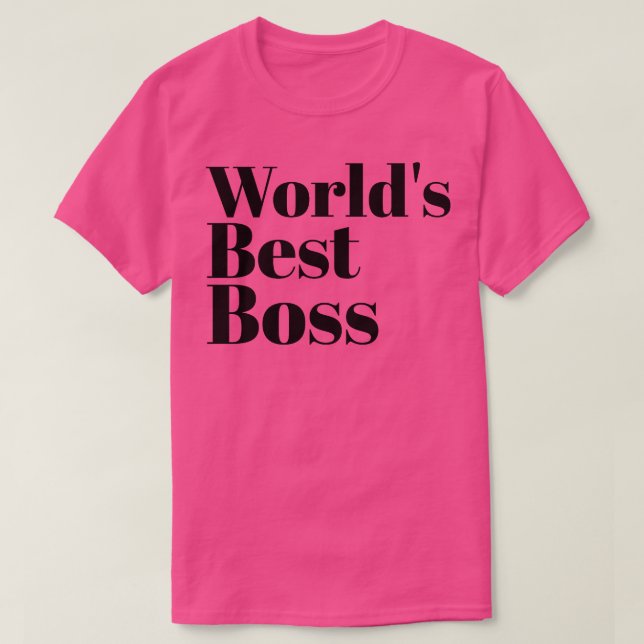 Camiseta Mejor Jefe del Mundo (Diseño del anverso)