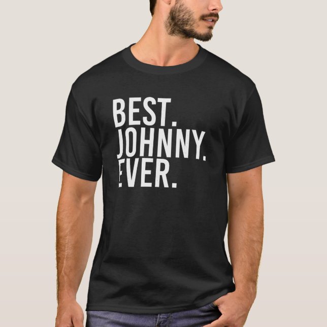 Camiseta MEJOR JOHNNY jamás Shirt Gracioso Hombres padre re (Anverso)