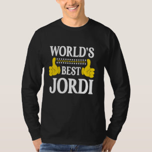 Camiseta Mejor Jordi del mundo Nombre Personal Funny