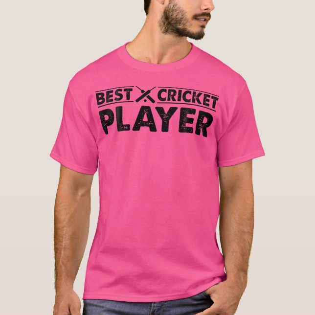 Camiseta Mejor jugador de críquet jugador de críquet (Anverso)