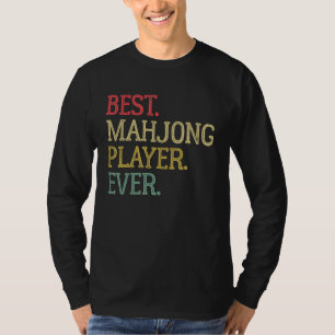 Camiseta Mejor Jugador de Mahjong de Todos los Tiempos Tarj