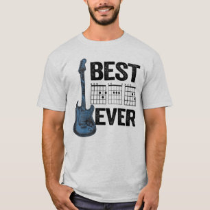 Camiseta Mejor Jugador de Música Rock Guitarra de Vintage