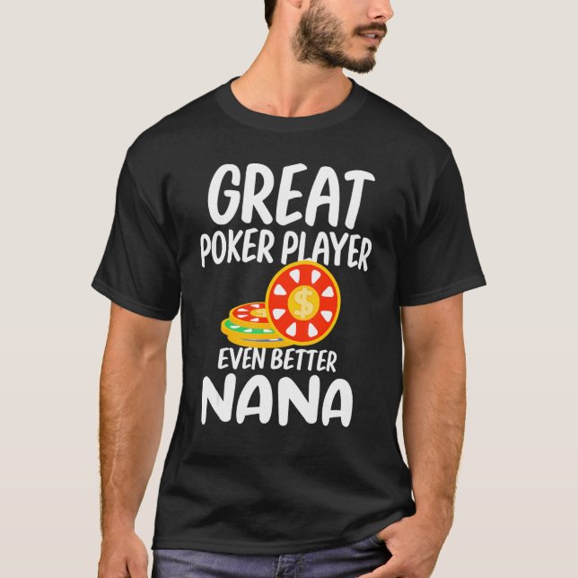 Camiseta Mejor jugador de póker mejor apostando orgulloso (Anverso)