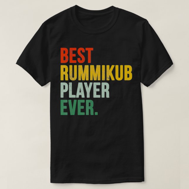 Camiseta Mejor jugador de Rummikub  (Diseño del anverso)
