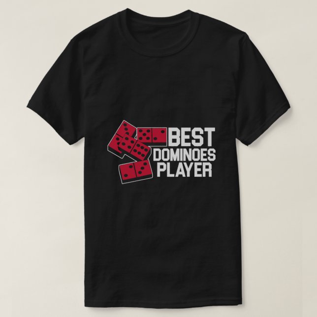 Camiseta Mejor Jugador Dominoe Domino Tiles Juego de tabler (Diseño del anverso)