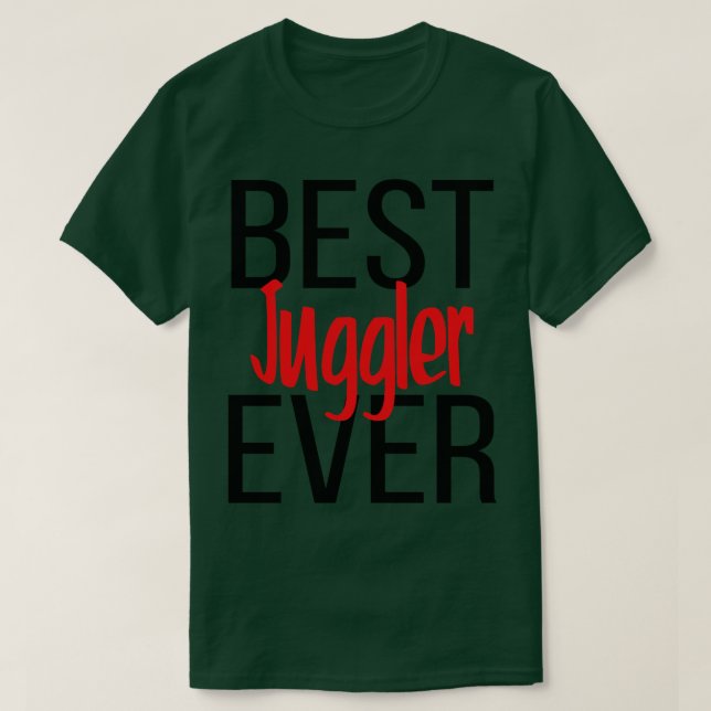 Camiseta Mejor Juggler Ever 1 (Diseño del anverso)