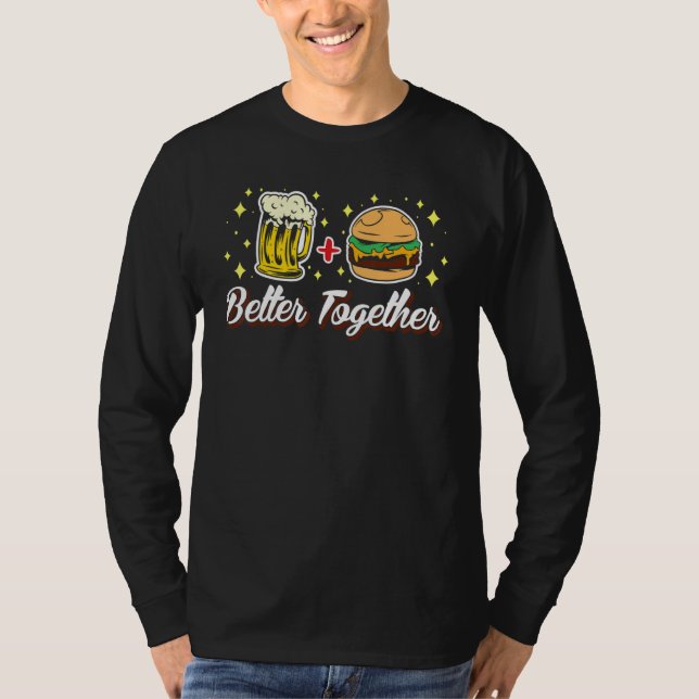 Camiseta Mejor Juntos Cerveza Y Burger Burger Yunkie (Anverso)