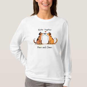 Camiseta Mejor Juntos: dos perros de caricatura