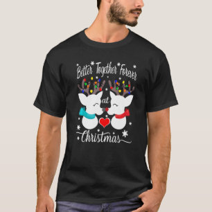 Camiseta Mejor juntos para siempre en Navidades Reindeer Sr