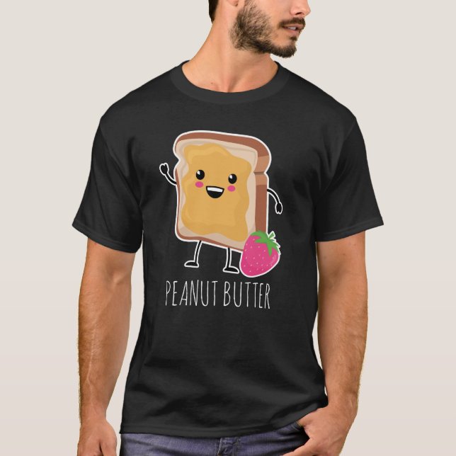Camiseta Mejor Juntos (PB & J): Mantequilla de cacahuete (Anverso)
