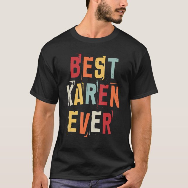 Camiseta Mejor Karen Nombramientos Retro Populares Karen Co (Anverso)
