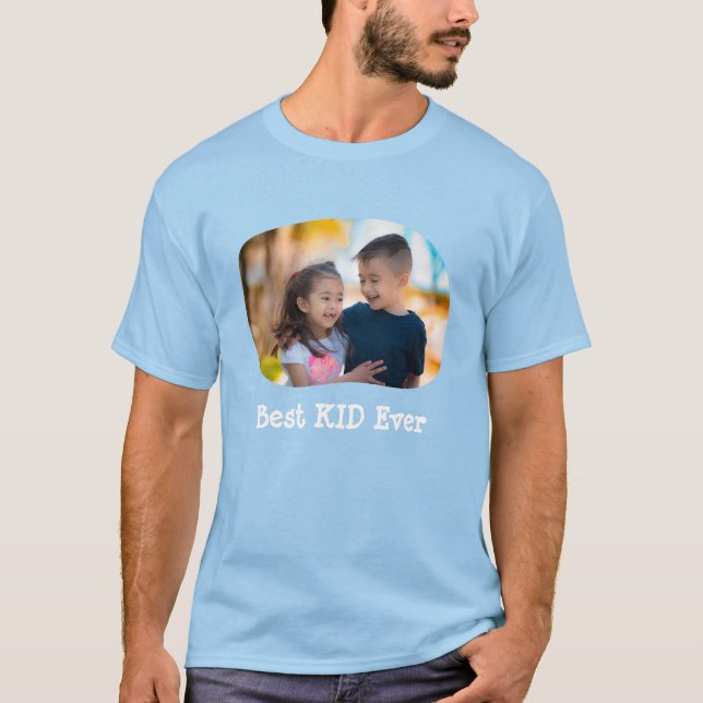 Camiseta Mejor KID subir tu foto de familia horizontal (Anverso)