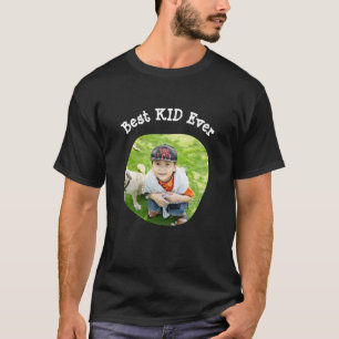 Camiseta Mejor KID subir tu foto de la familia cuadrada