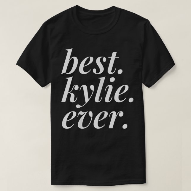 Camiseta Mejor Kylie Nombre Mujer Personalizada Chica BFF F (Diseño del anverso)