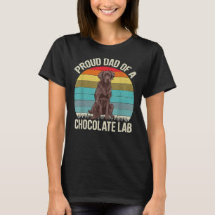 Camiseta Mejor Laboratorio de Chocolate Papá Perro Brown La