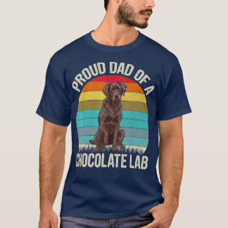 Camiseta Mejor Laboratorio de Chocolate Papá Perro Lover Br