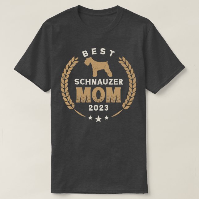 Camiseta Mejor Laurel de Perro Schnauzer de Schnauzer 2023 (Diseño del anverso)