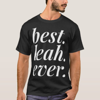 Camiseta Mejor Leah Nombrar Personalizada Mujer Chica BFF P