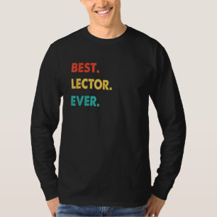 Camiseta Mejor Lector Retro de Todos los Tiempos
