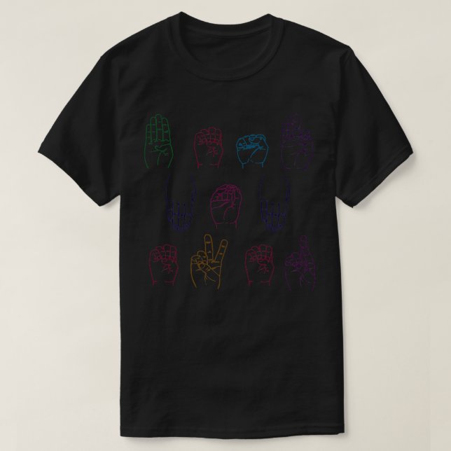 Camiseta Mejor lenguaje de signos de mamá de todos los tiem (Diseño del anverso)